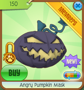 Angry Pumpkin Mask ed1f purple