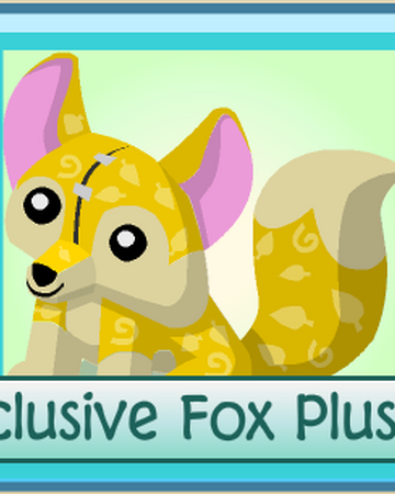 animal jam fox plushie