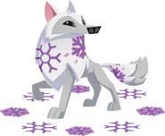 Snowflake arctic wolf artwork