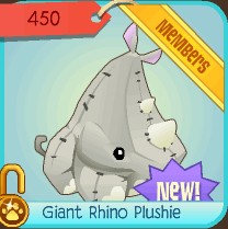 giant rhino stuffed animal