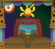 A golden Phantom laughing when the player misses