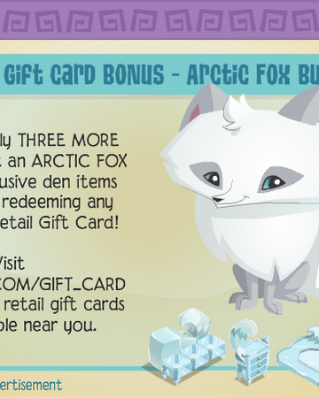 animal jam arctic fox toy