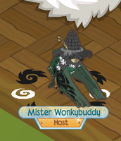 "Host" tag displayed on a Non-Member's nametag; a glitch