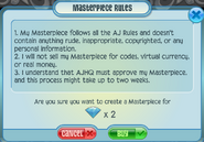 The Masterpiece rules, prior to February 2017