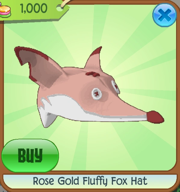 Rose Gold Fluffy Fox Hat Animal Jam Classic Wiki Fandom