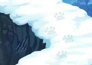 The scratches and paw-prints in Mt. Shiveer