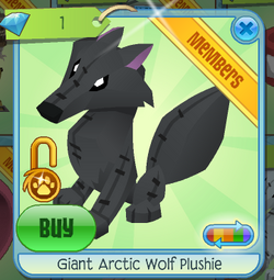 Giant wolf plushie aj cheap