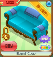 Elegant Couch blue