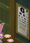 The eye chart that lists Alpha names