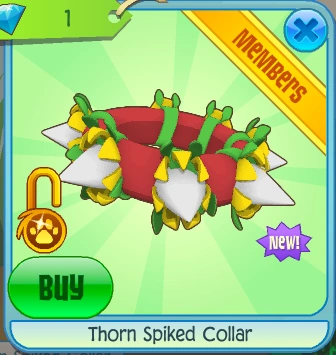 Thorn Spiked Collar | Animal Jam Classic Wiki | Fandom