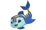 BlueYellowStripedDolphin