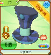 Hat-Shop Top-Hat Blue-Teal