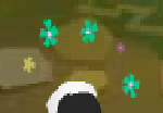 The Flower Fumes that appear after the first clicked on animation.