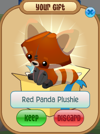 Red panda plushie sales animal jam