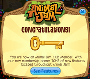 One of the previous membership activation screens