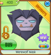 Werewolf Mask new purple