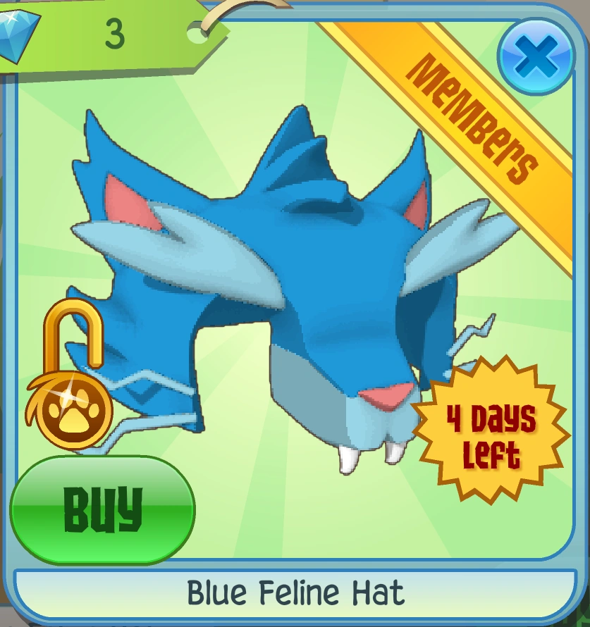 Blue Feline Hat Animal Jam Classic Wiki Fandom