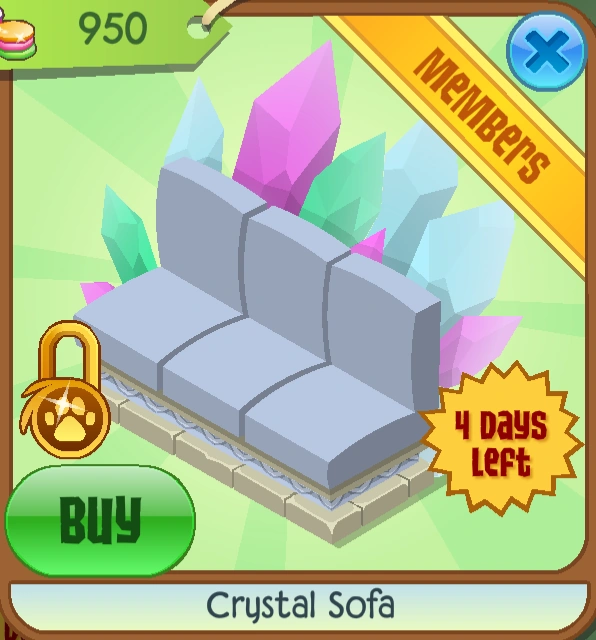 Crystal Sofa Animal Jam Classic Wiki Fandom