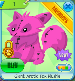 Arctic fox plushie aj on sale