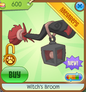 Spooky-Shop Witch-Broom Black