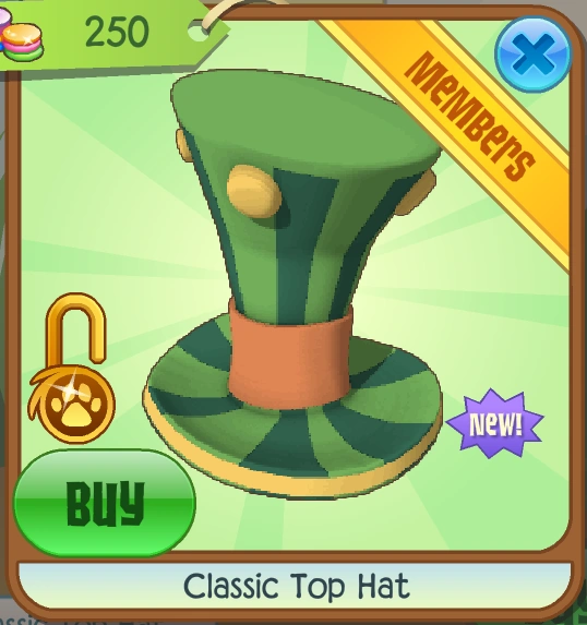 Classic Top Hat Animal Jam Classic Wiki Fandom