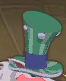 The green top hat could only be found on the Developers' Site.