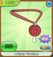 Lollipop Necklace red