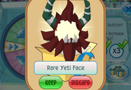 Member-Spin-Gift Rare-Yeti-Face