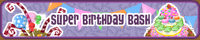 A party banner for the birthday theme