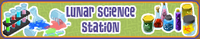 A party banner for the science theme