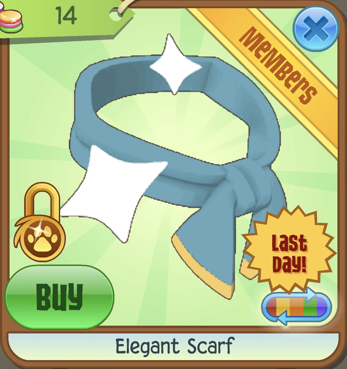 Elegant Scarf (Members) Animal Jam Classic Wiki Fandom