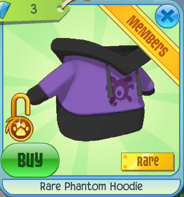 Rare Phantom Hoodie, Animal Jam Classic Wiki