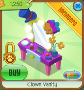 Clown Vanity purple