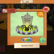 Spooky Pond sold during the Night of the Phantoms update