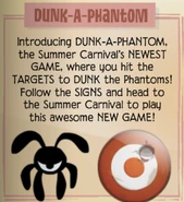 The announcement for Dunk-A-Phantom in Jamaa Journal volume 124.
