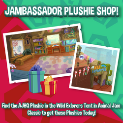 Jambassador Plushie Shop Animal Jam Classic Wiki Fandom