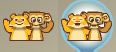 The Buddy List icon changes appearance when it is clicked.