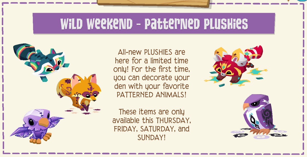 Patterned Plushies | Animal Jam Classic Wiki | Fandom