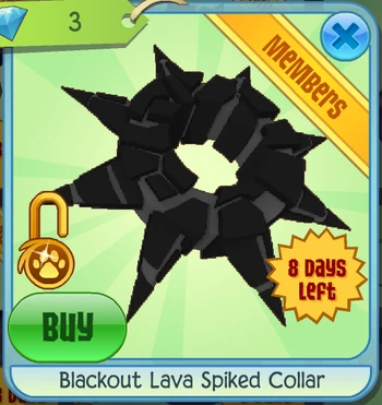 C Collare Lungo A Punta Raro Per Animal Jam Classic (AJC) - Oggetto Virtuale Da Collezione Collare Lungo A Punta AJ - Foto 2