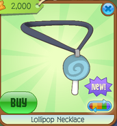 Lollipop Necklace blue