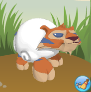 A Sheep Cloak on a Tiger, when viewing the Change Your Look menu.