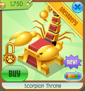 Scorpion throne chair best sale