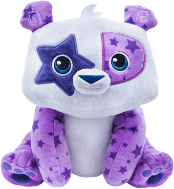 blue magic wolf stuffed toy