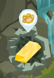 A Gold Brick mined in Tiki Trouble.