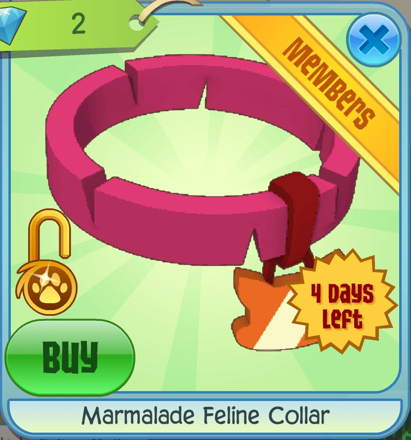 Marmalade Feline Collar Animal Jam Classic Wiki Fandom