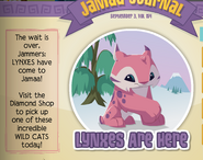 The release of Lynxes announced in Jamaa Journal.