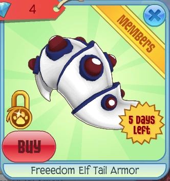 Animal Jam Classic (AJC) Tan Beta Elf Tail **READ DESCRIPTION - Foto 2