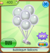 Candy-Shop Bubblegum-Balloons White