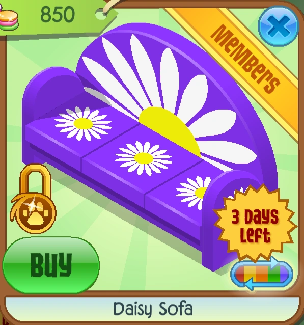 Daisy Sofa Animal Jam Classic Wiki Fandom
