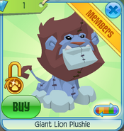 Diamond-Shop Giant-Lion-Plushie Blue